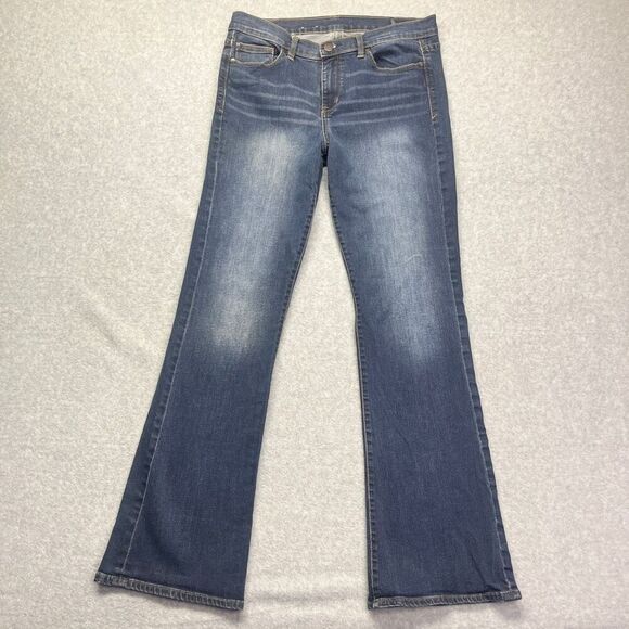 Calvin Klein Women’s Bootcut Jeans Mid Rise Med Blue Wash size 10 - Picture 1 of 10